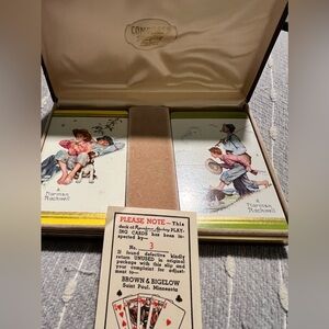Norman Rockwell remembrance advertising playing cards